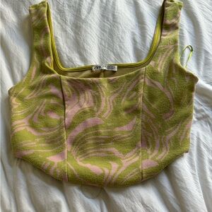 ZARA Cute Stretchy Crop Tank